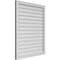 Ekena Millwork Vertical Surface Mount PVC Gable Vnt: Non-Functional, w/2"W x 1-1/2"H, Brickmould Frame, 34"W x 42"H GVPVE34X4202SN - alternate 5